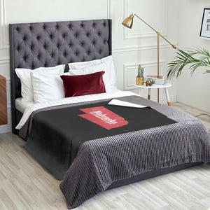 Nebraska The Cornhusker State Throw Blanket Distressed NE State Map TS11