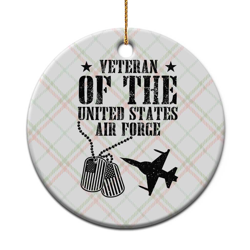 Air Force Veteran Ceramic Ornament Fighter Jet Military Aviation TS12