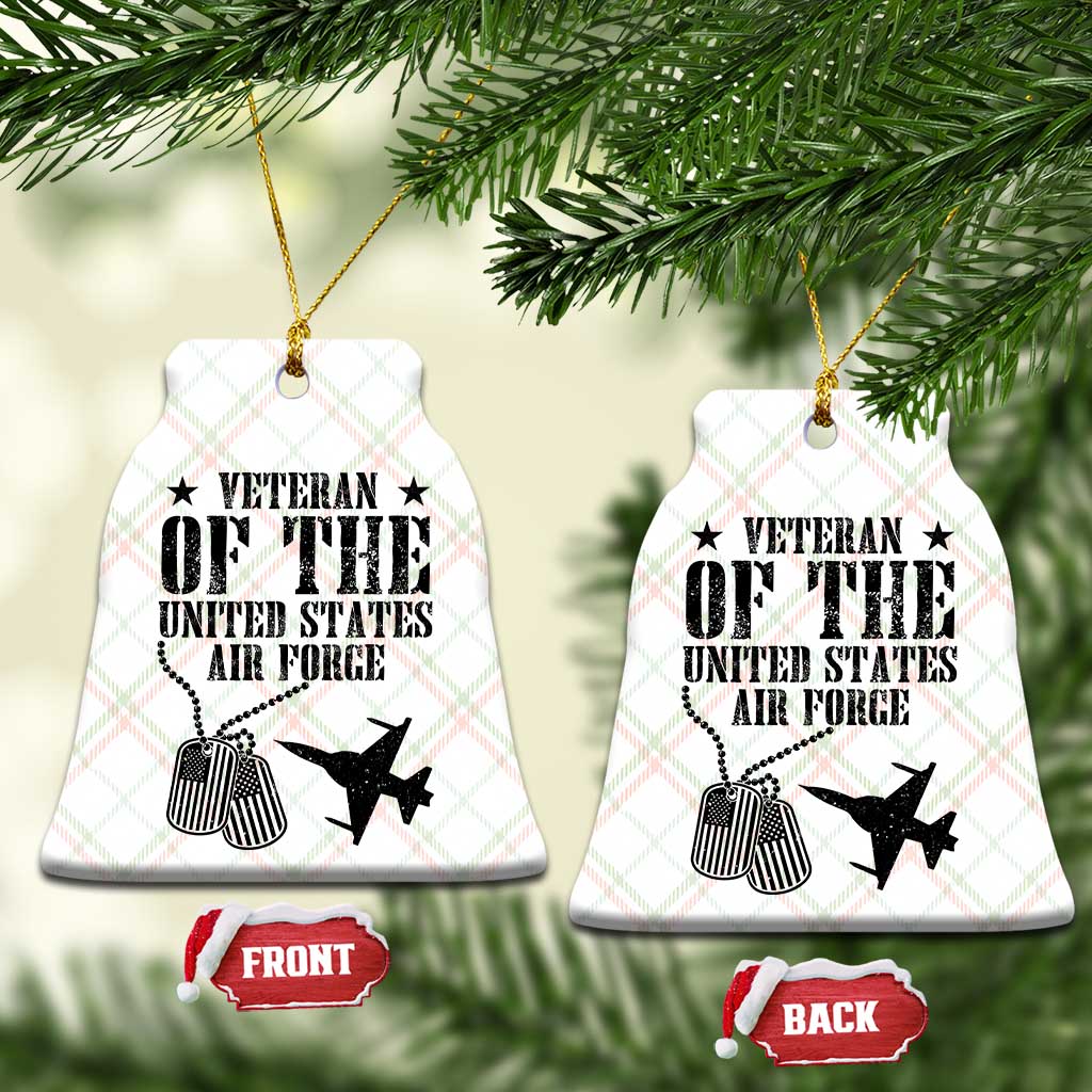 Air Force Veteran Ceramic Ornament Fighter Jet Military Aviation TS12