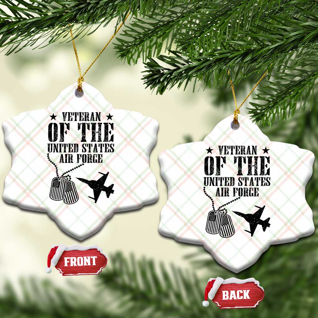 Air Force Veteran Ceramic Ornament Fighter Jet Military Aviation TS12