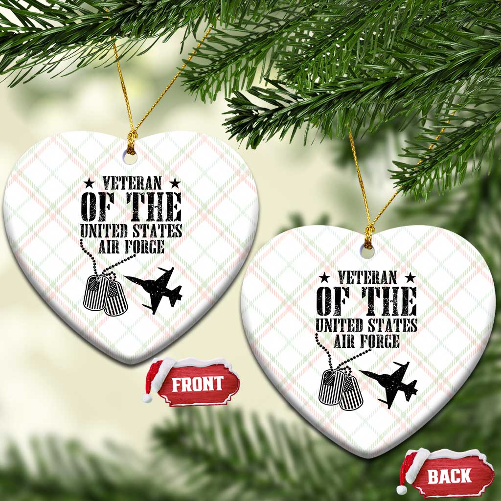 Air Force Veteran Ceramic Ornament Fighter Jet Military Aviation TS12