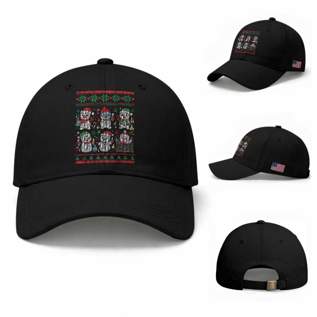 Chemistry Science Snowman Baseball Cap Laboratory Teacher Christmas Gift TS12
