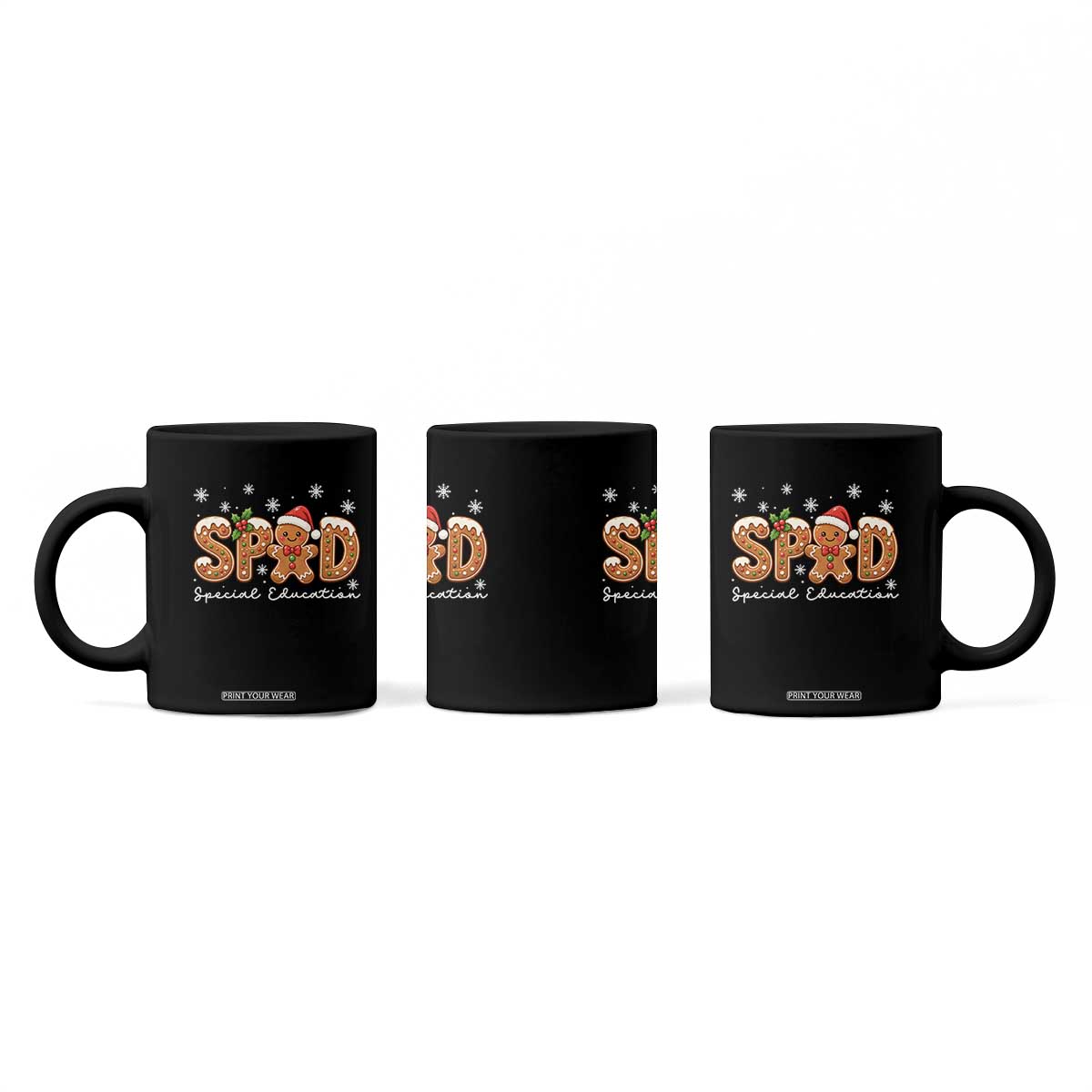 Christmas Gingerbread SPED Teacher Coffee Mug Cookie Holiday Educator Gift TS12