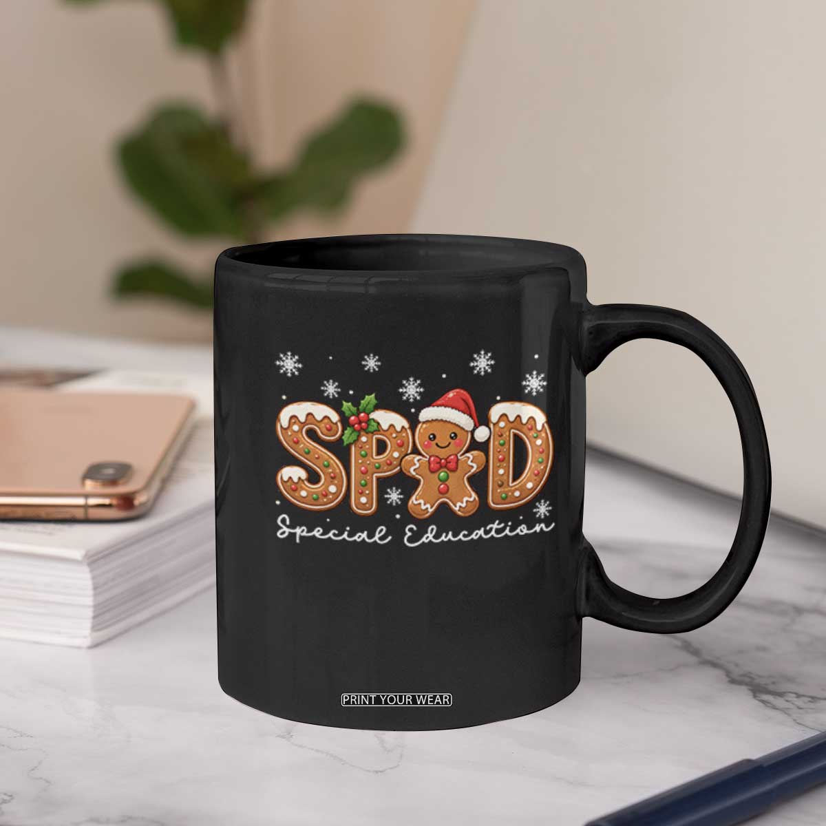 Christmas Gingerbread SPED Teacher Coffee Mug Cookie Holiday Educator Gift TS12