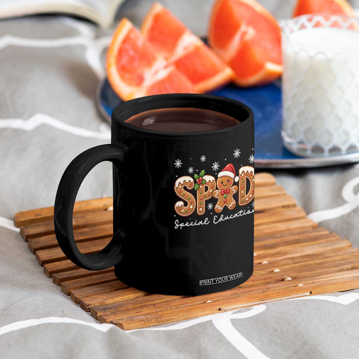 Christmas Gingerbread SPED Teacher Coffee Mug Cookie Holiday Educator Gift TS12