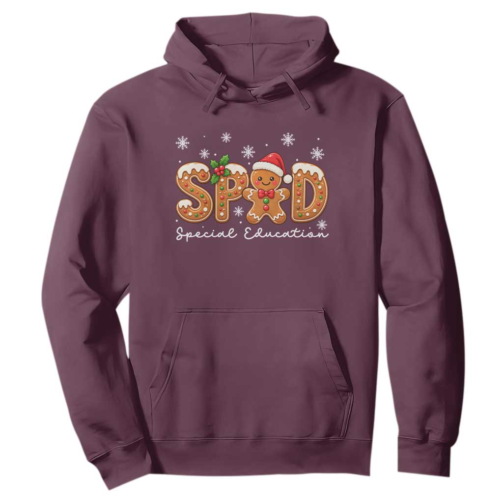 Christmas Gingerbread SPED Teacher Hoodie Cookie Holiday Educator Gift TS12