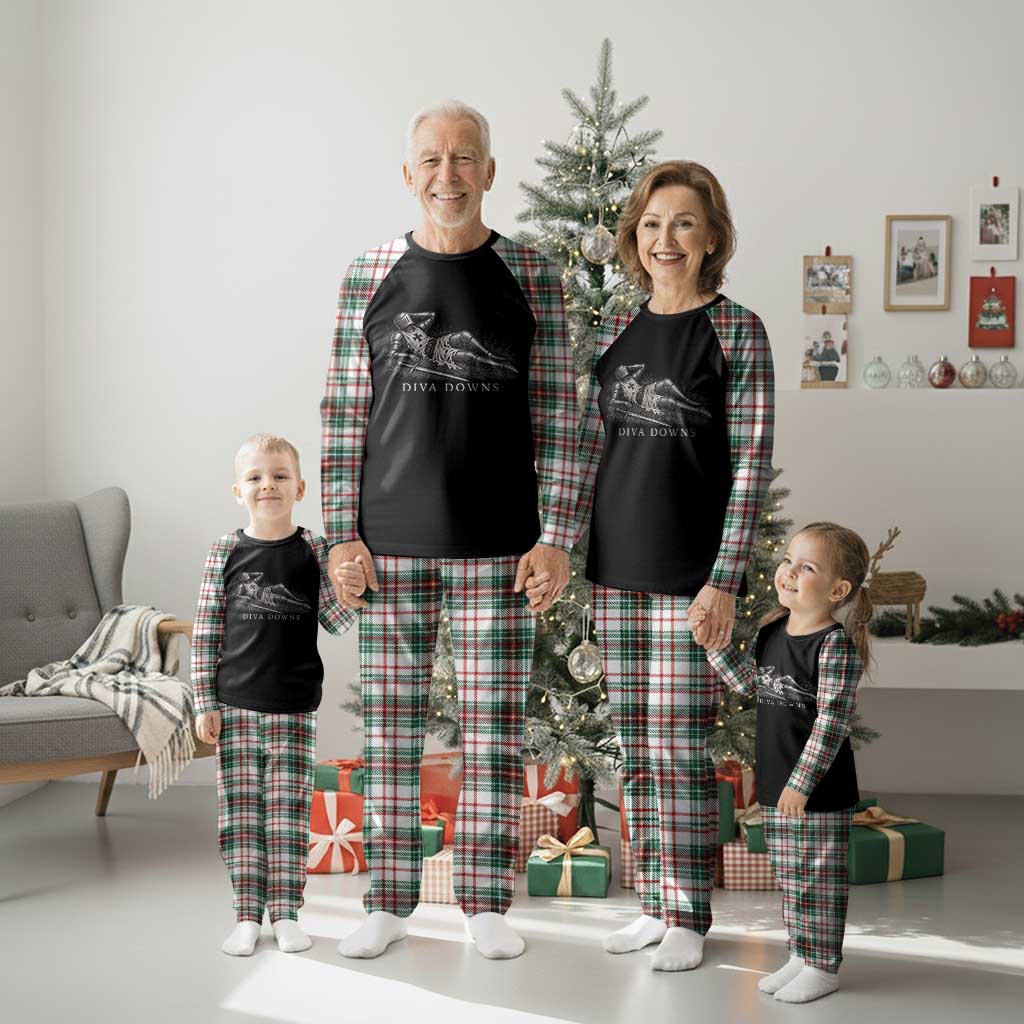 Diva Down Funny Medieval Knight Plaid Pajama Set Renaissance Armor Humor TS11