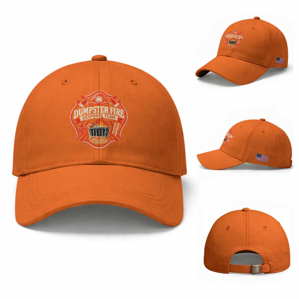 Dumpster Fire Response Team Funny Work Joke Firefighter Baseball Cap TS11