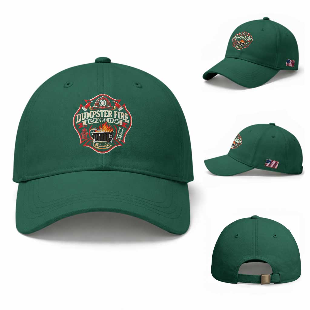 Dumpster Fire Response Team Funny Work Joke Firefighter Baseball Cap TS11