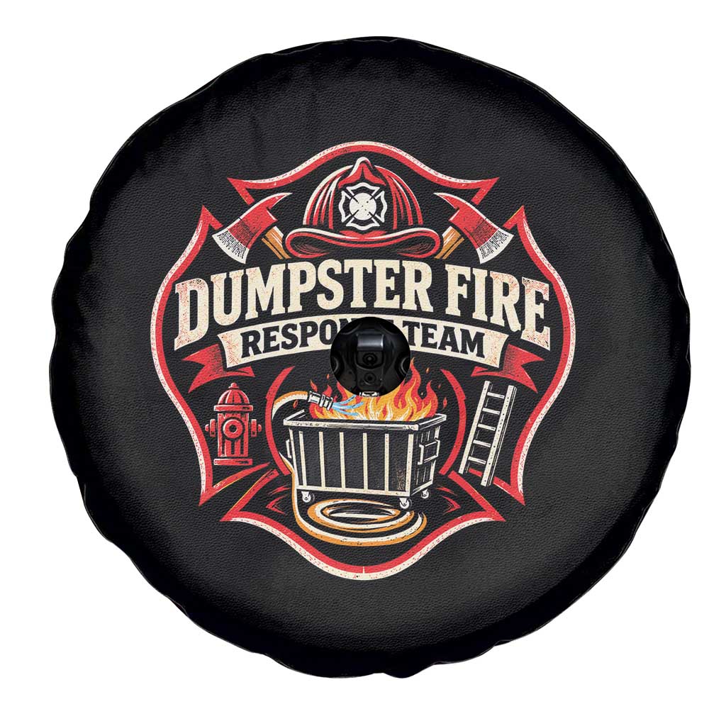 Dumpster Fire Response Team Funny Work Joke Firefighter Spare Tire Cover TS11