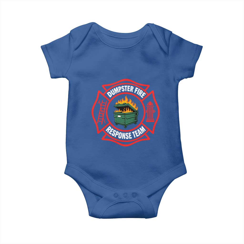 Dumpster Fire Response Team Funny Work Office Firefighter Baby Onesie Crisis Management TS11
