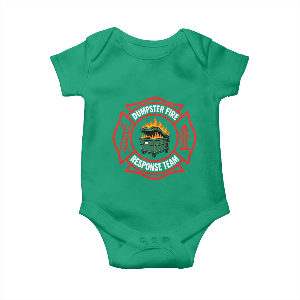 Dumpster Fire Response Team Funny Work Office Firefighter Baby Onesie Crisis Management TS11
