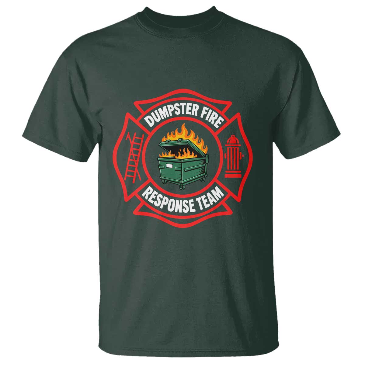 Dumpster Fire Response Team Funny Work Office Firefighter T Shirt Crisis Management TS11