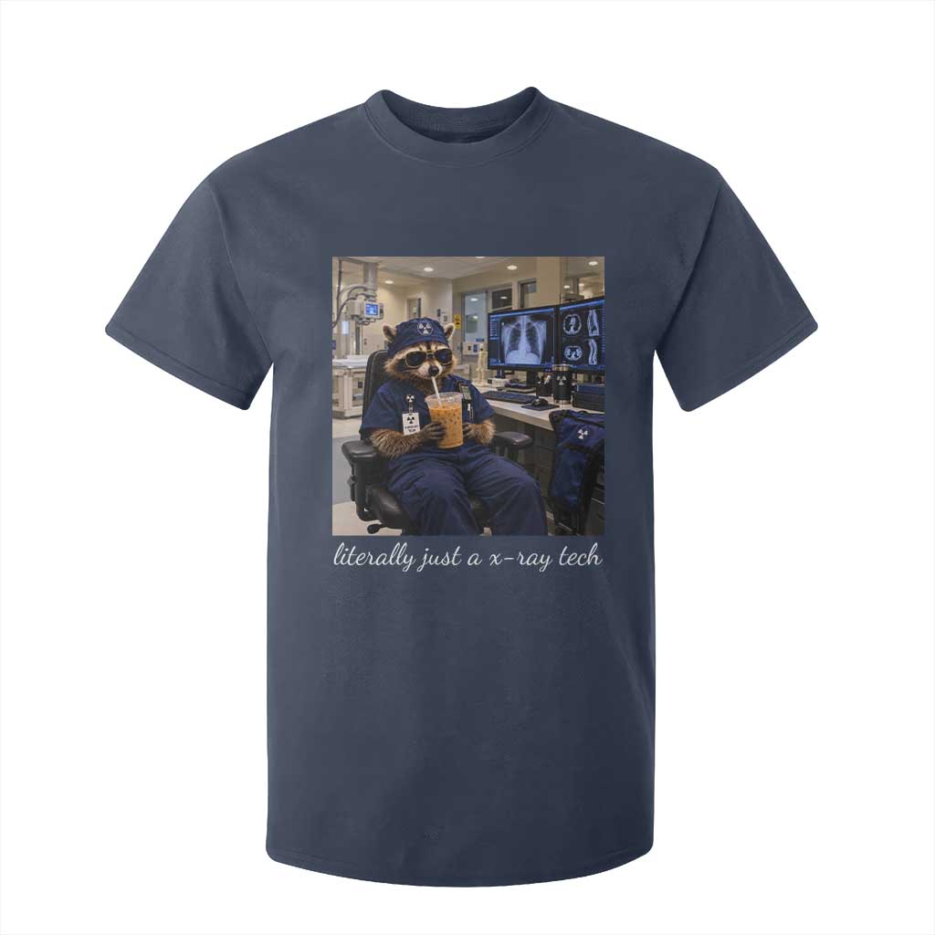 Funny Radiology Tech Raccoon T Shirt For Kid Literally Just A X ray Tech Nurses TS11