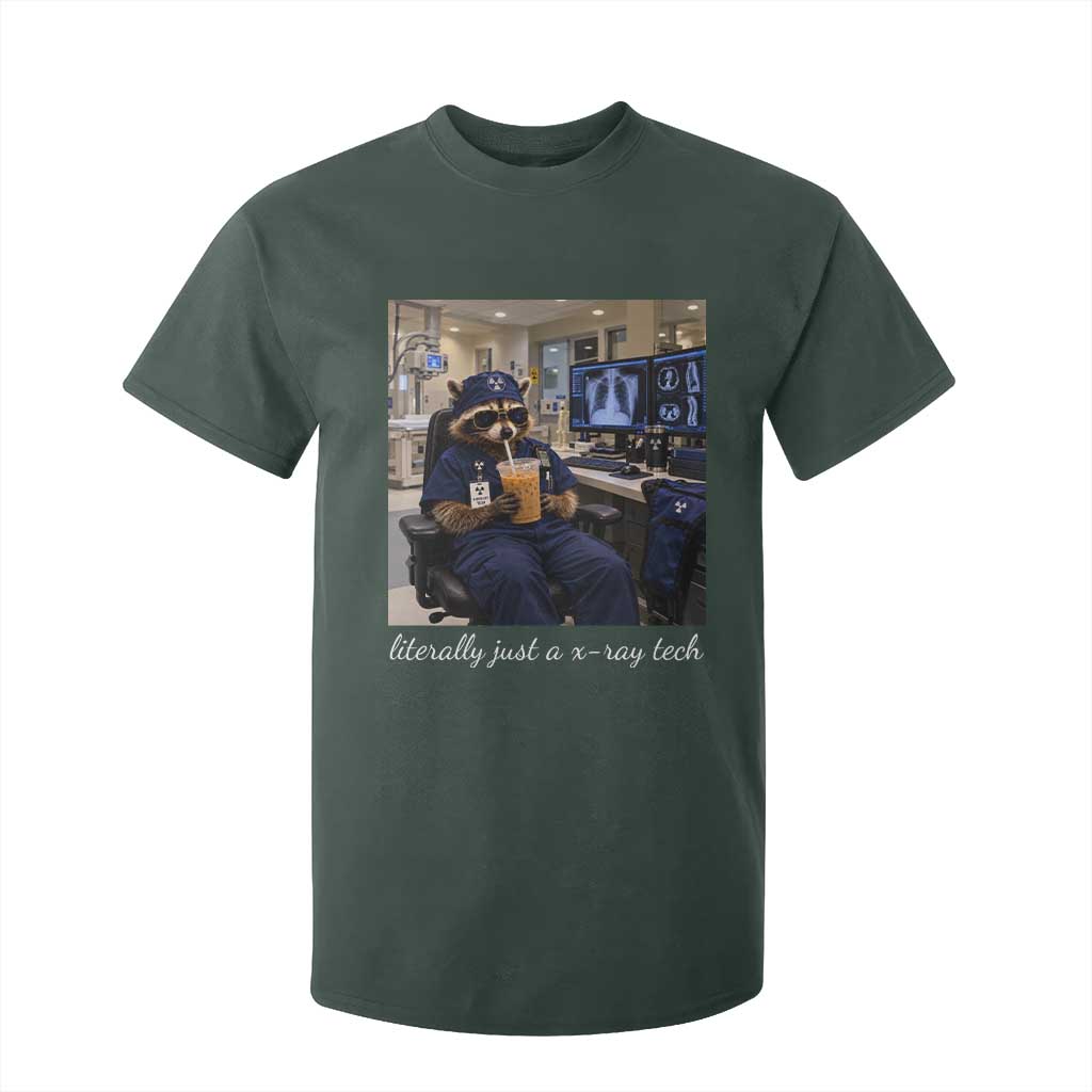 Funny Radiology Tech Raccoon T Shirt For Kid Literally Just A X ray Tech Nurses TS11