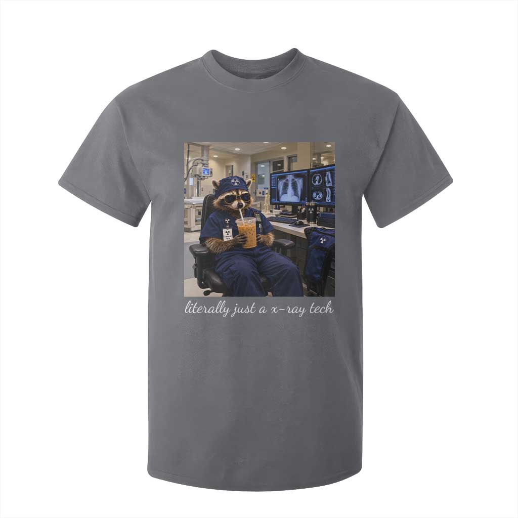 Funny Radiology Tech Raccoon T Shirt For Kid Literally Just A X ray Tech Nurses TS11