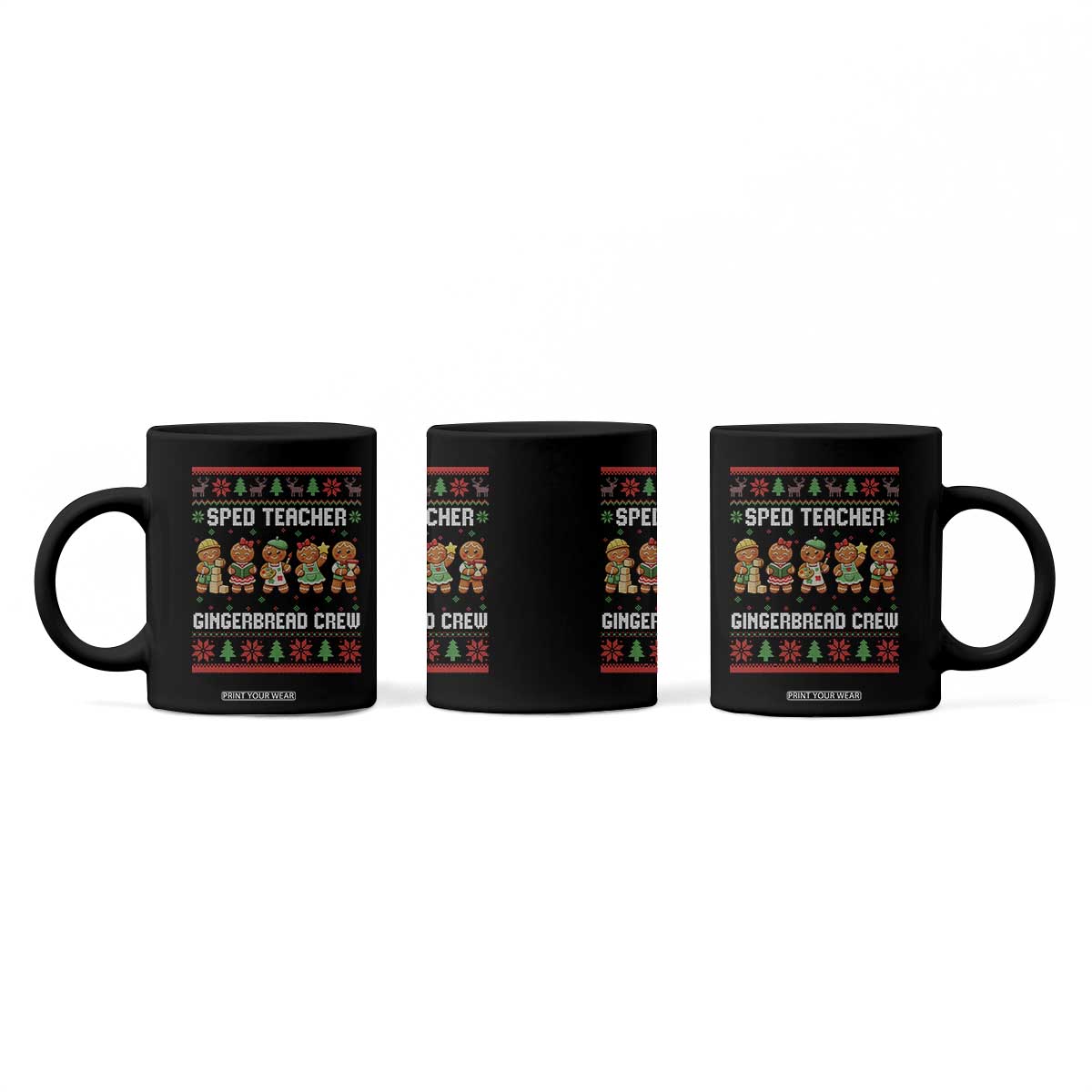 Gingerbread SPED Teacher Coffee Mug Christmas Special Education Crew Gift TS12