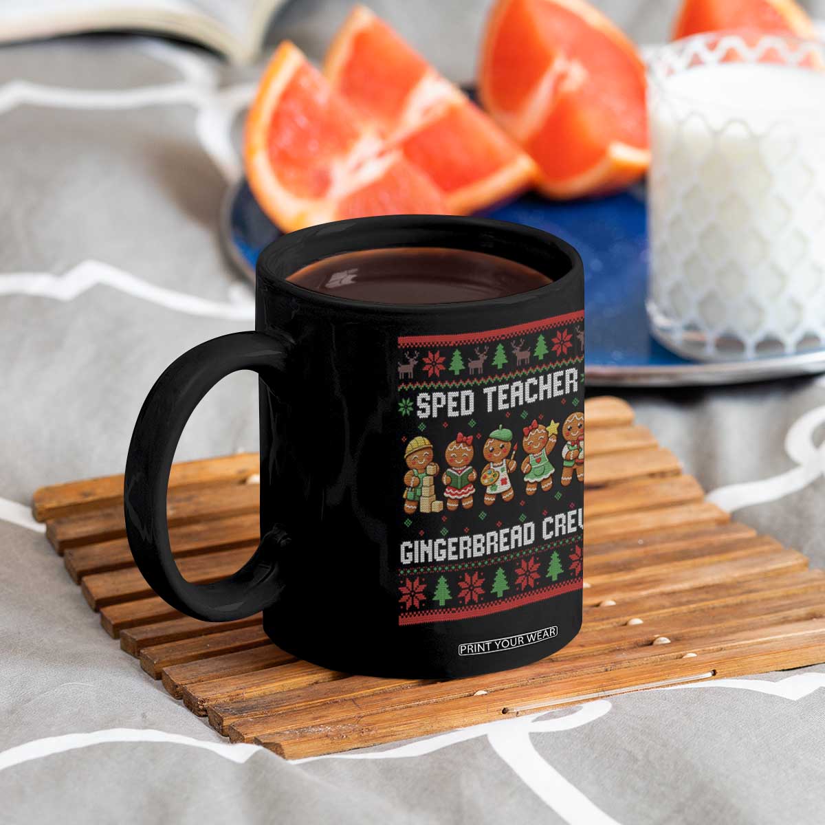 Gingerbread SPED Teacher Coffee Mug Christmas Special Education Crew Gift TS12