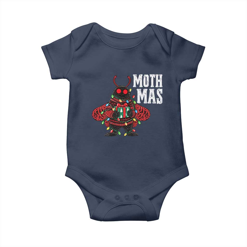 Merry Mothmas Cute Mothman Christmas Baby Onesie TS10