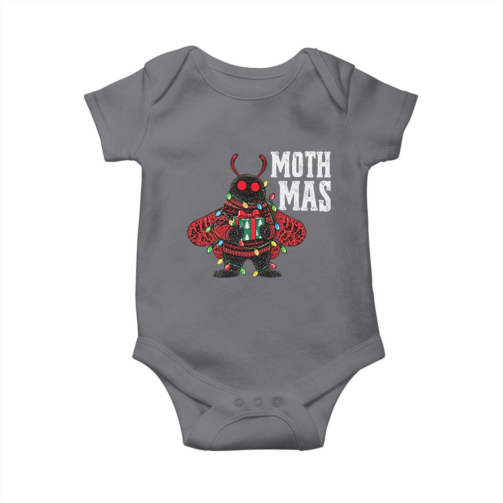 Merry Mothmas Cute Mothman Christmas Baby Onesie TS10