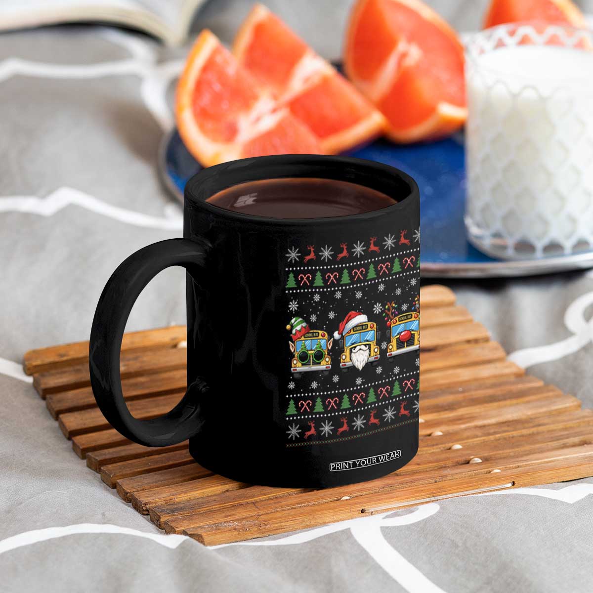 School Bus Christmas Appreciation Coffee Mug Transportation Staff Holiday Gift TS12