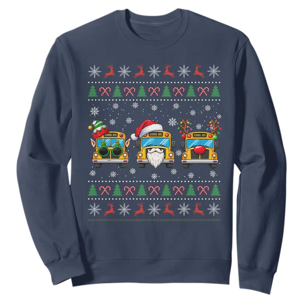 School Bus Christmas Appreciation Sweatshirt Transportation Staff Holiday Gift TS12