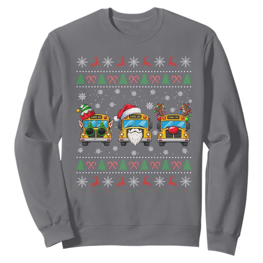 School Bus Christmas Appreciation Sweatshirt Transportation Staff Holiday Gift TS12