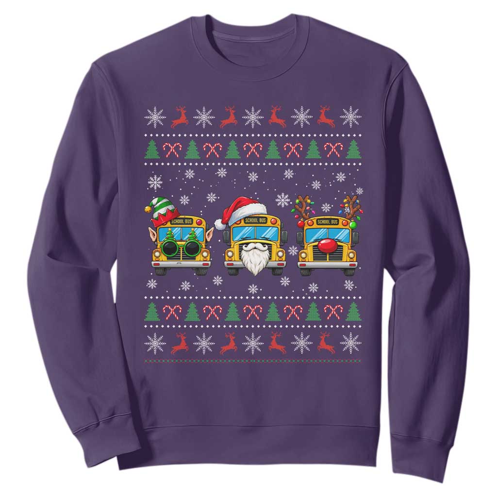School Bus Christmas Appreciation Sweatshirt Transportation Staff Holiday Gift TS12