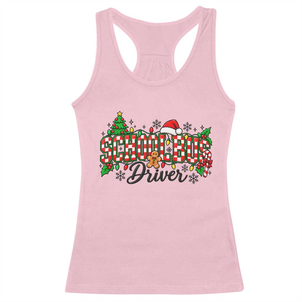 School Bus Driver Christmas Racerback Tank Top Transportation Appreciation Gift TS12