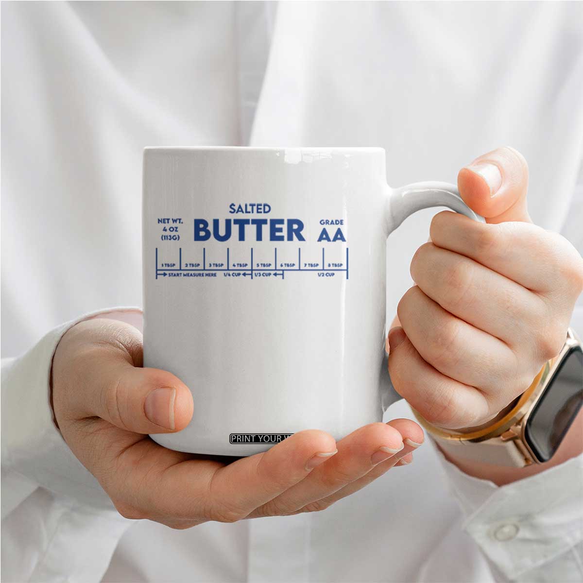 Smooth Salted Butter Funny Baker Halloween Simple Costume Coffee Mug TS11
