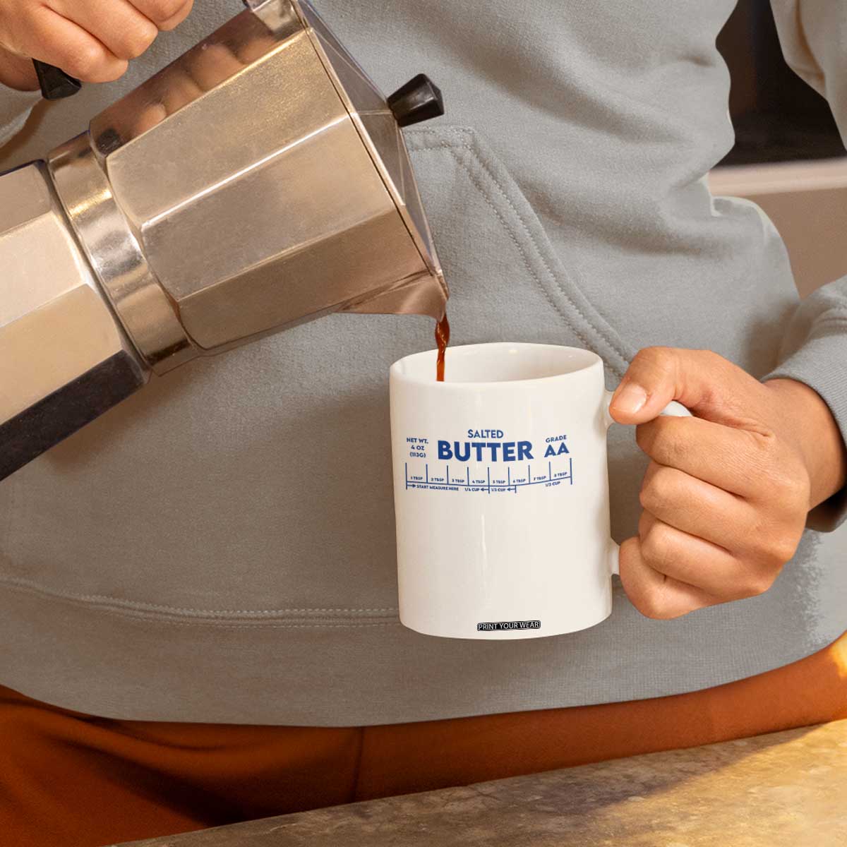 Smooth Salted Butter Funny Baker Halloween Simple Costume Coffee Mug TS11