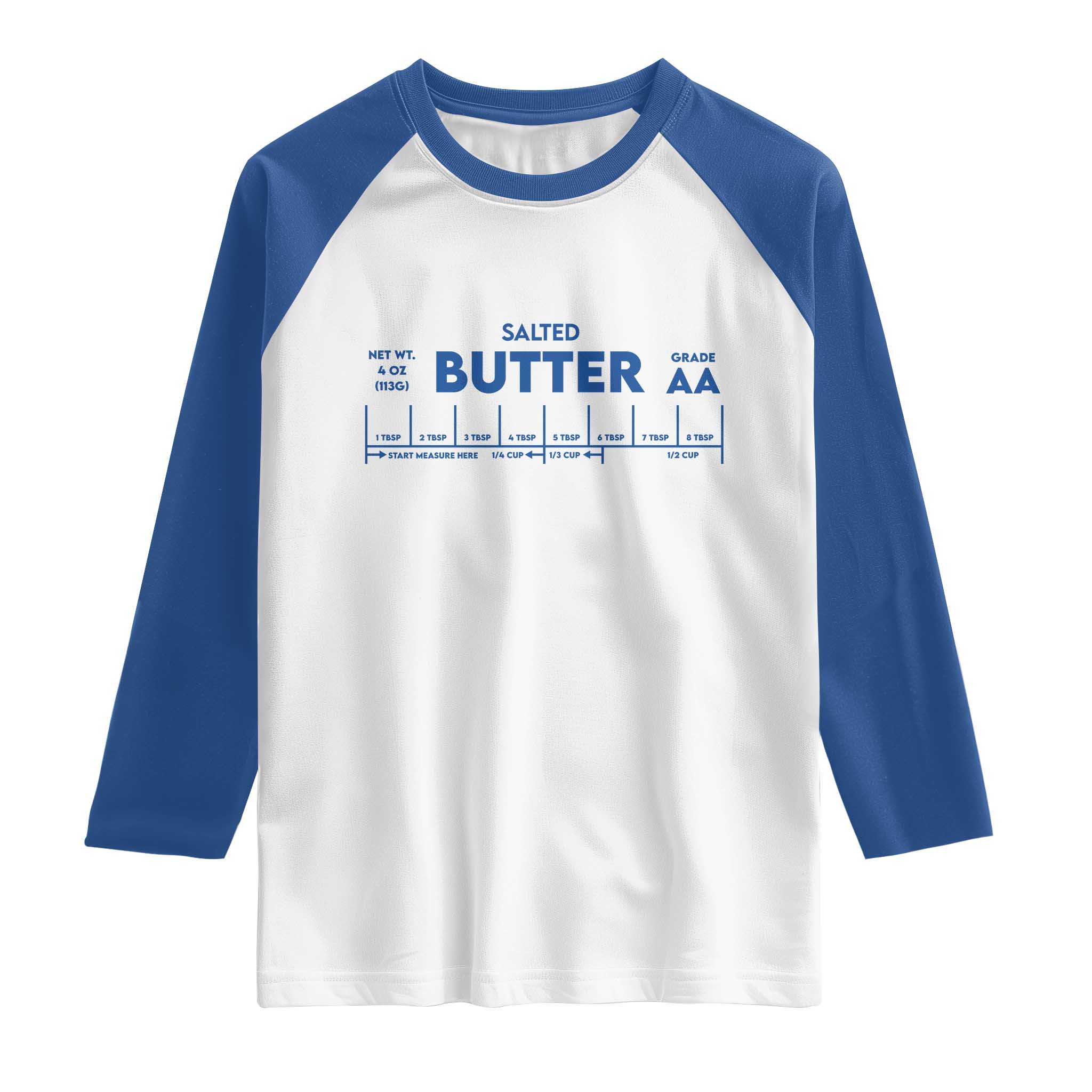 Smooth Salted Butter Funny Baker Halloween Simple Costume Raglan Shirt TS11