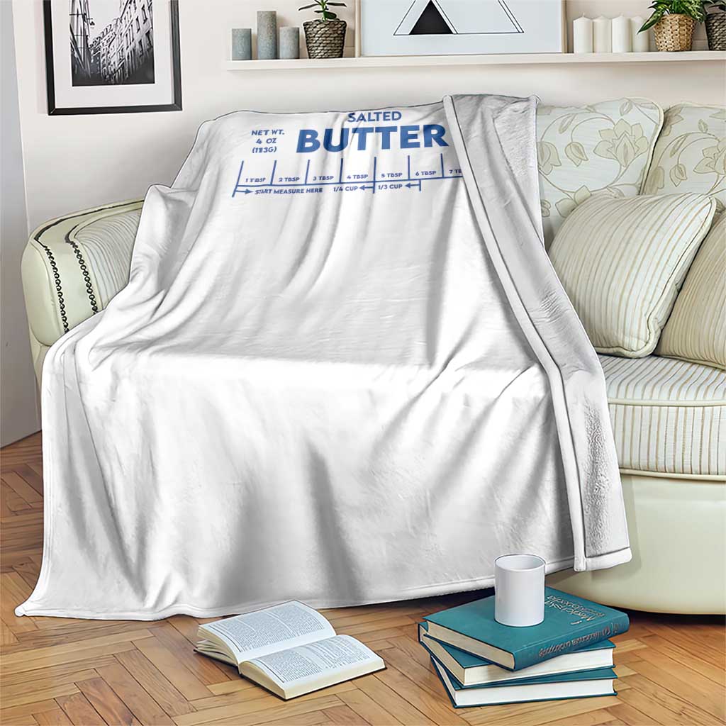 Smooth Salted Butter Funny Baker Halloween Simple Costume Throw Blanket TS11