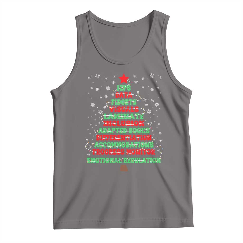 SPED Teacher Holiday Tank Top Christmas Tree IEP Inclusion Gift TS12