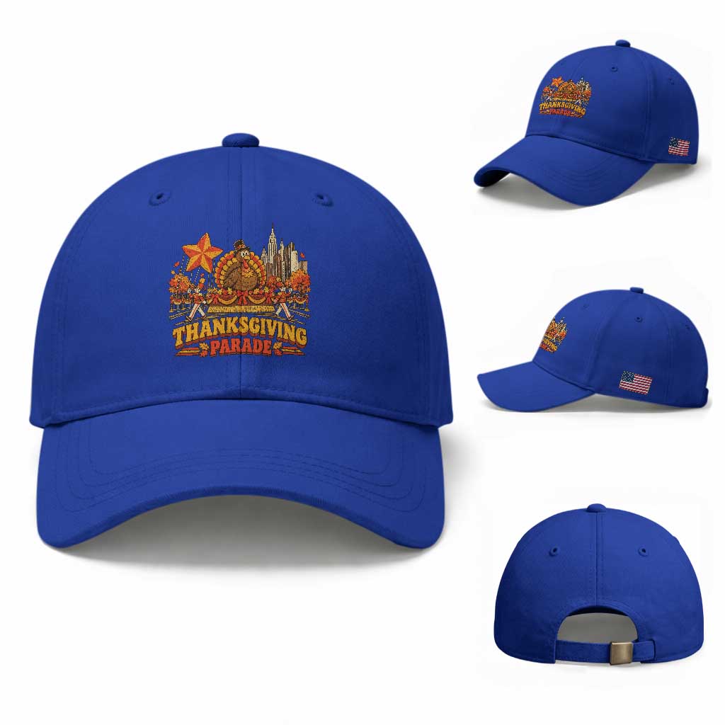 Thanksgiving Parade Baseball Cap Turkey NYC Skyline Nostalgic Fall Holiday TS10