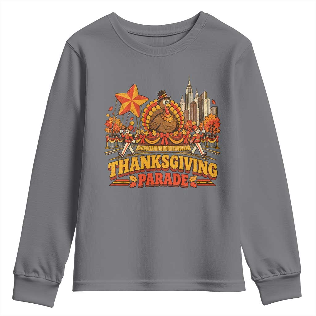 Thanksgiving Parade Youth Sweatshirt Turkey NYC Skyline Nostalgic Fall Holiday TS10