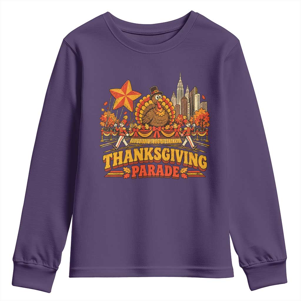 Thanksgiving Parade Youth Sweatshirt Turkey NYC Skyline Nostalgic Fall Holiday TS10