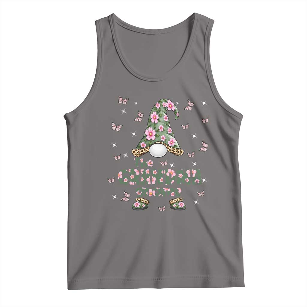 The Grandma Gnome Floral Butterfly Leopard Tank Top TS12