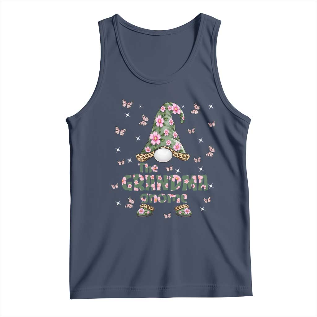 The Grandma Gnome Floral Butterfly Leopard Tank Top TS12