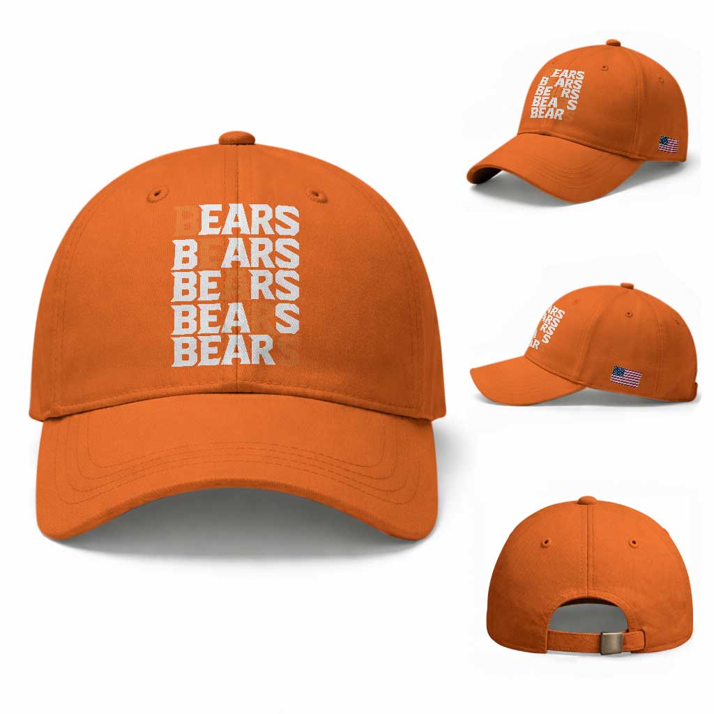 Wild Bear Claws Outdoor Baseball Cap Grizzly Bear Stacked Typography TS12