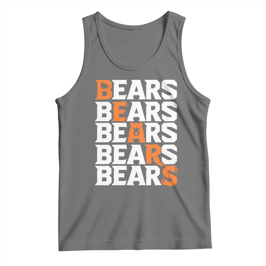 Wild Bear Claws Outdoor Tank Top Grizzly Bear Stacked Typography TS12
