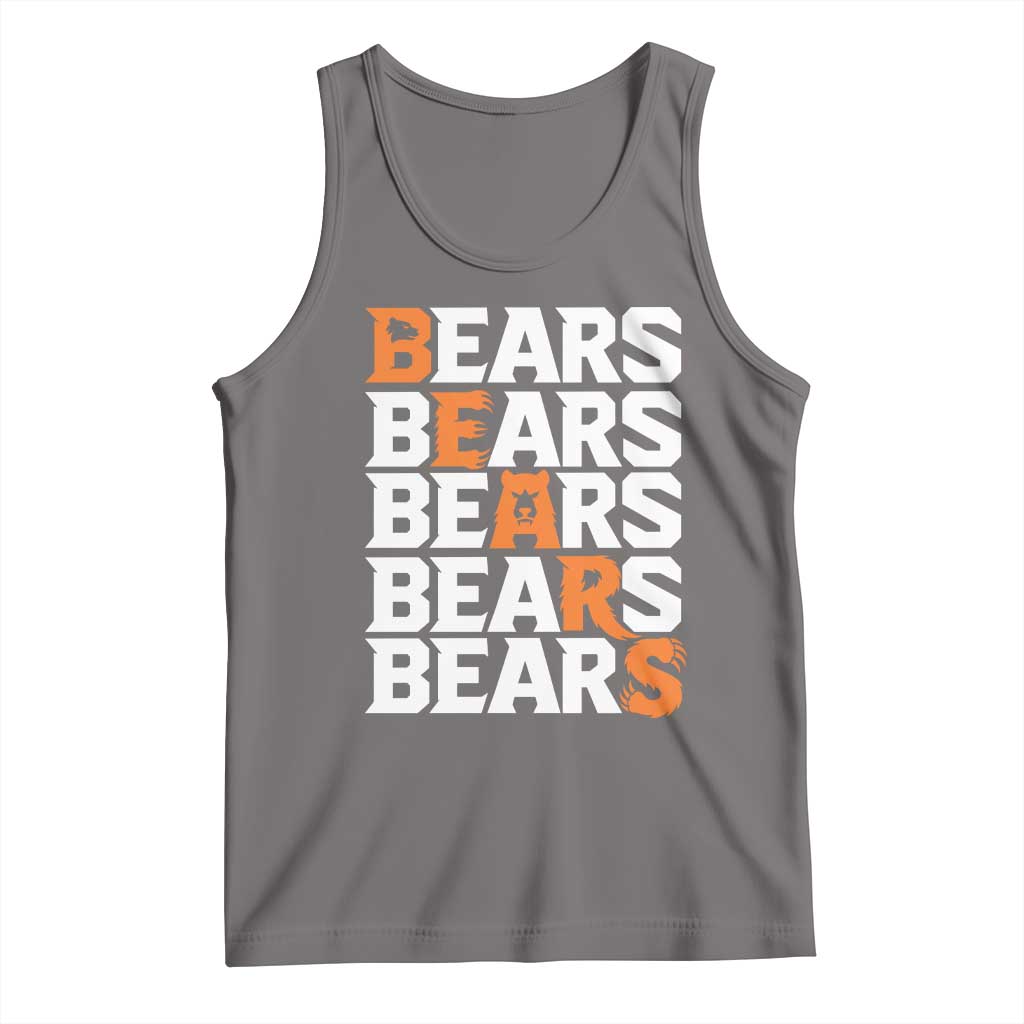Wild Bear Claws Outdoor Tank Top Grizzly Bear Stacked Typography TS12